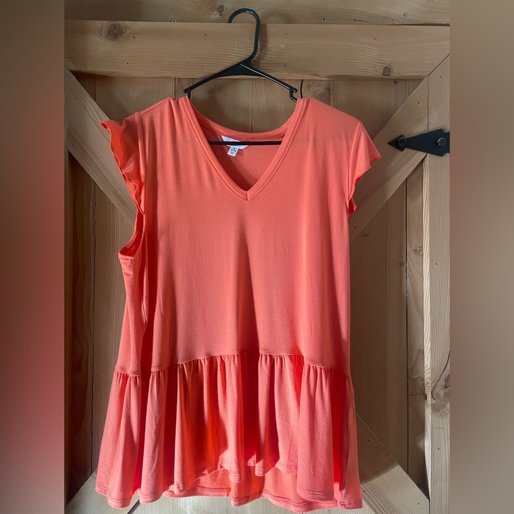 Peach blouse